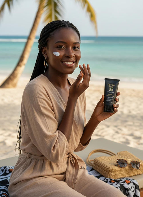Melanin Rich Skin Sunscreen  Jojoba + Cacao | Daily Hydrating SPF