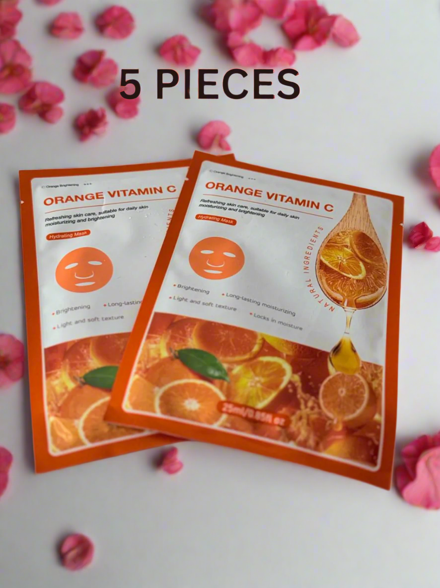 VITAMIN C SHEET FACE MASK-5pcs