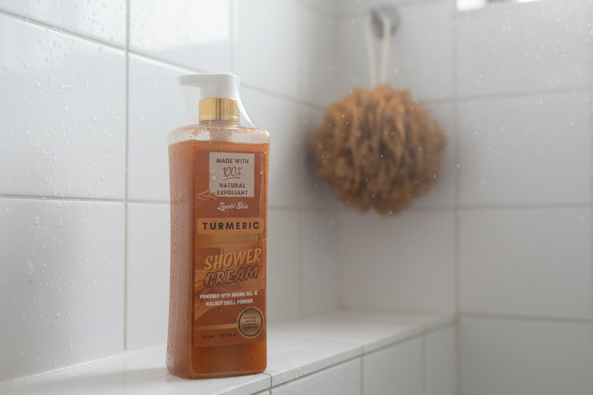 TURMERIC SHOWER CREAM + free shower loofah